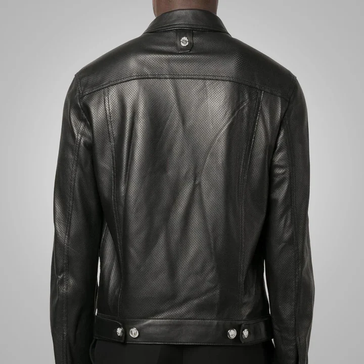 Men Leather Shirt - Image 2