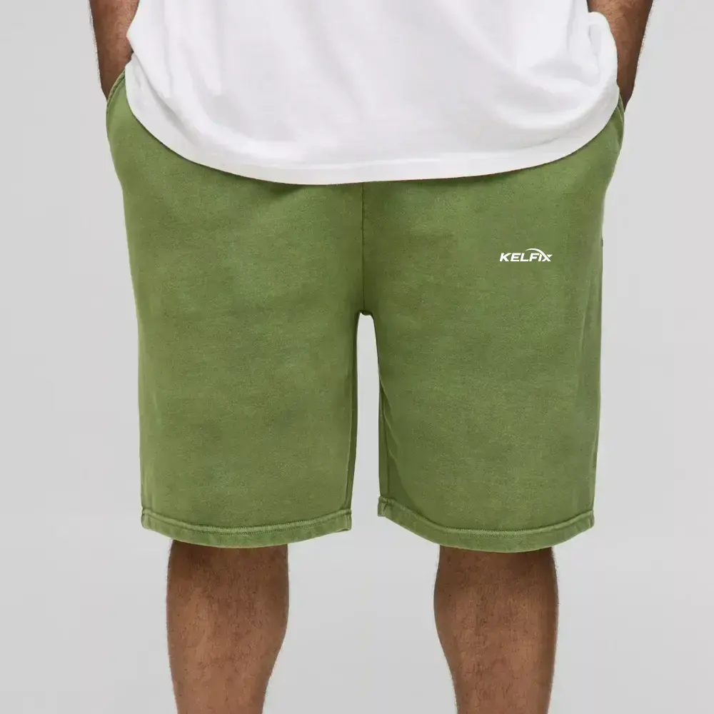 Plus Loose Fit Acid Wash Jersey Shorts