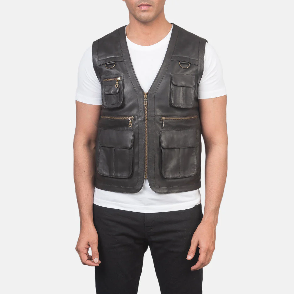 Men Leather Vest