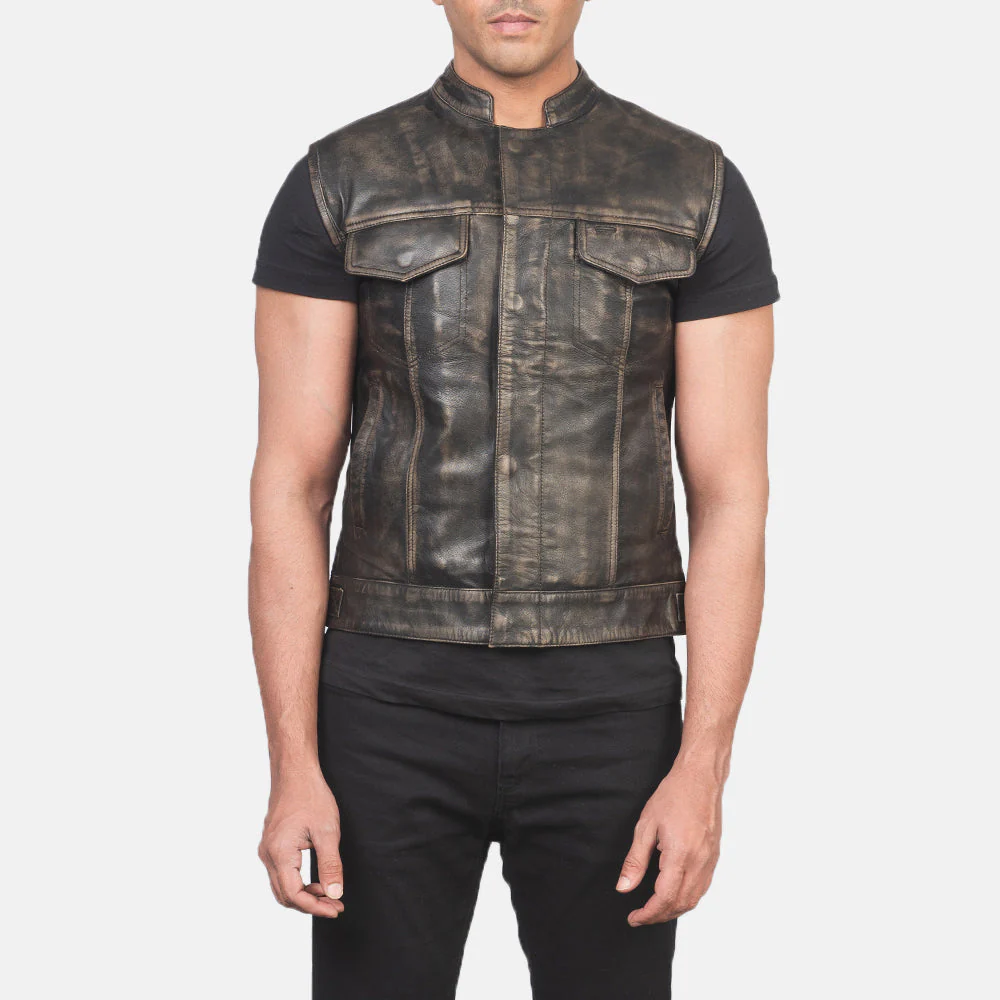 Men Leather Vest